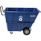 Global Industrial Heavy Duty Plastic Recycling Tilt Truck, 1/2 Cu.Yd. 1400 Lbs. Cap, Blue 984614HD - alternate 7